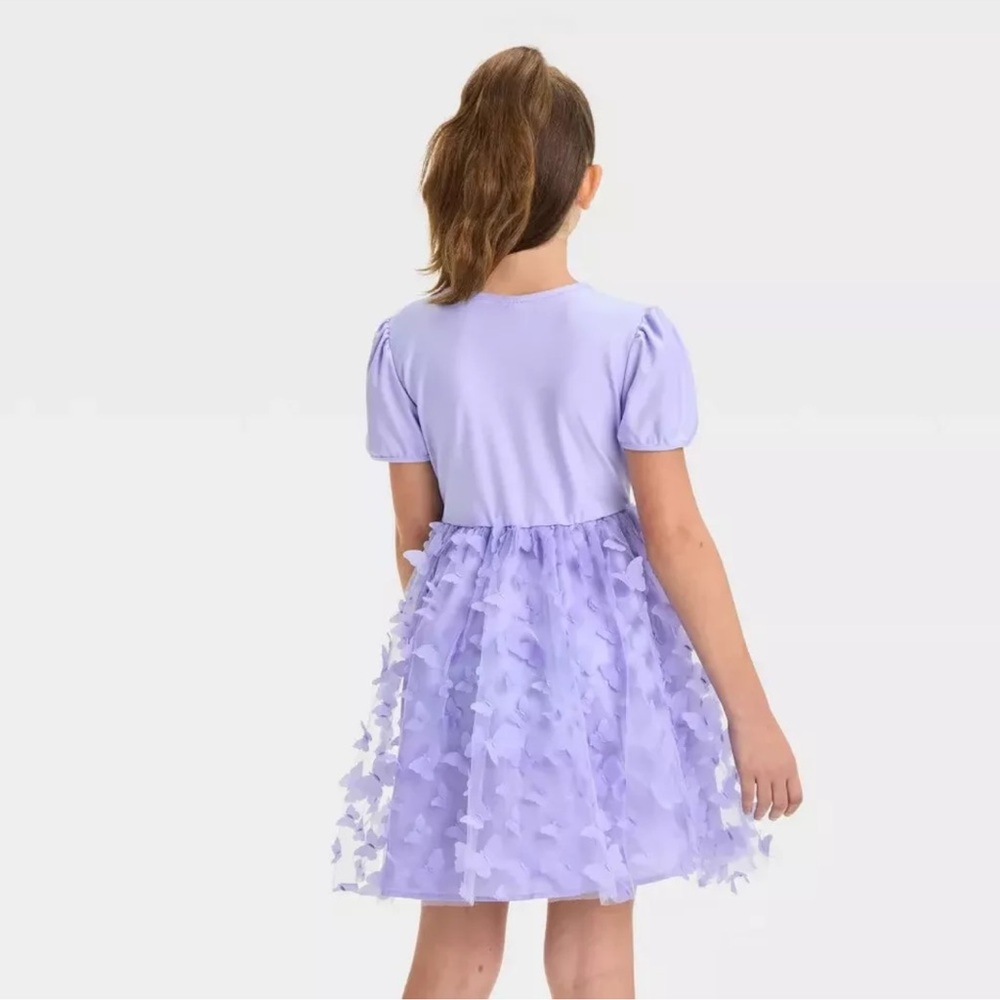 Purple Butterfly Girls Dress designed by Paul Tazewell Target Exclusive XL 14 - Picture 2 of 5